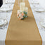 Faux Linen 14"x108" Table Runner Gold - Rustic Farmhouse Tabletop Decor