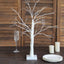 Lighted Birch Tree Lamp White Design Warm White - Battery Operated Rechargeable LED Table Accent 2ft