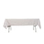 Lamour Satin 60"x102" Rectangle Tablecloth White - Durable & Silky Soft Feel Table Cover for Weddings & Banquets