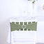5 Pack Stretch Spandex Chair Sashes Dusty Sage Green - Reusable Chair Bands with Silver Diamond Ring Slide Buckle 5"x14"
