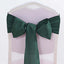 5 Pack Polyester Chair Sashes Hunter Emerald Green 6"x108"