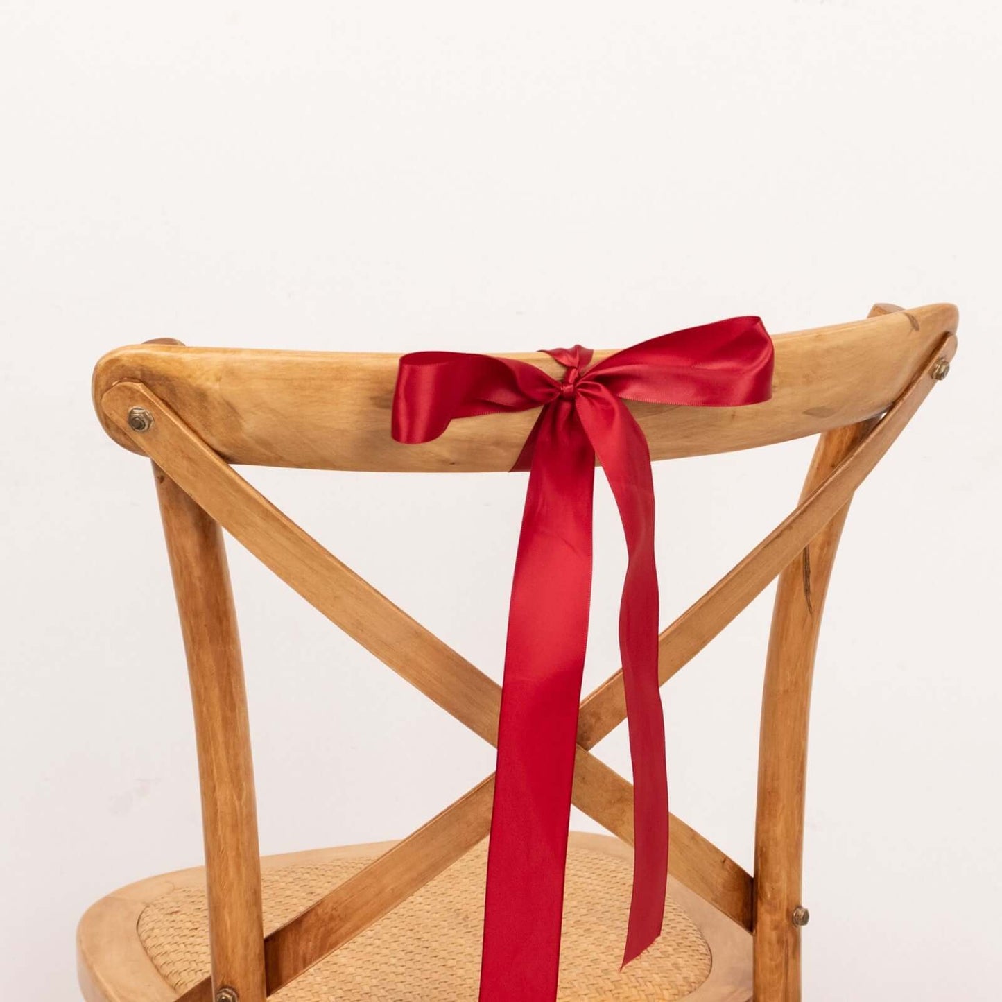 50 Yards 1.5" Burgundy Single Face Decorative Satin Ribbon