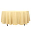 Premium Polyester 108" Round Tablecloth Champagne - Wrinkle-Resistant 220GSM Table Cover