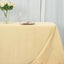 Premium Polyester 90"x132" Rectangle Tablecloth Champagne - Seamless 220GSM Stain-Resistant Table Cover