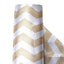 54"x10 Yards Champagne White Chevron Print Satin Fabric Roll, Zig Zag DIY Craft Fabric Bolt