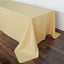 Polyester 90"x132" Rectangle Tablecloth Champagne - Seamless Wrinkle-Resistant Table Cover