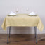 Polyester 54"x54" Table Overlay Square Tablecloth Champagne - Wrinkle-Resistant & Durable Table Cover