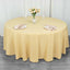 Premium Polyester 108" Round Tablecloth Champagne - Wrinkle-Resistant 220GSM Table Cover