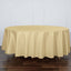 Polyester 108" Round Tablecloth Champagne - Wrinkle-Resistant Table Cover