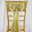 5 Pack Satin Chair Sashes Champagne - Durable Chair Bows with Shiny Finish 6"x106"