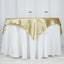 Satin 60"x60" Table Overlay Square Tablecloth Champagne - Smooth Silky Touch Table Cover