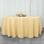 Premium Polyester 108" Round Tablecloth Champagne - Wrinkle-Resistant 220GSM Table Cover