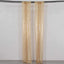 2 Pack Champagne Sequin Event Curtain Drapes with Rod Pockets, Seamless Backdrop Event Panels - 8ftx2ft