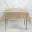 Sequin 60"x60" Table Overlay Square Tablecloth Champagne - Luxe Wedding Table Topper