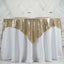 Sequin 60"x60" Table Overlay Square Tablecloth Champagne - Luxe Wedding Table Topper
