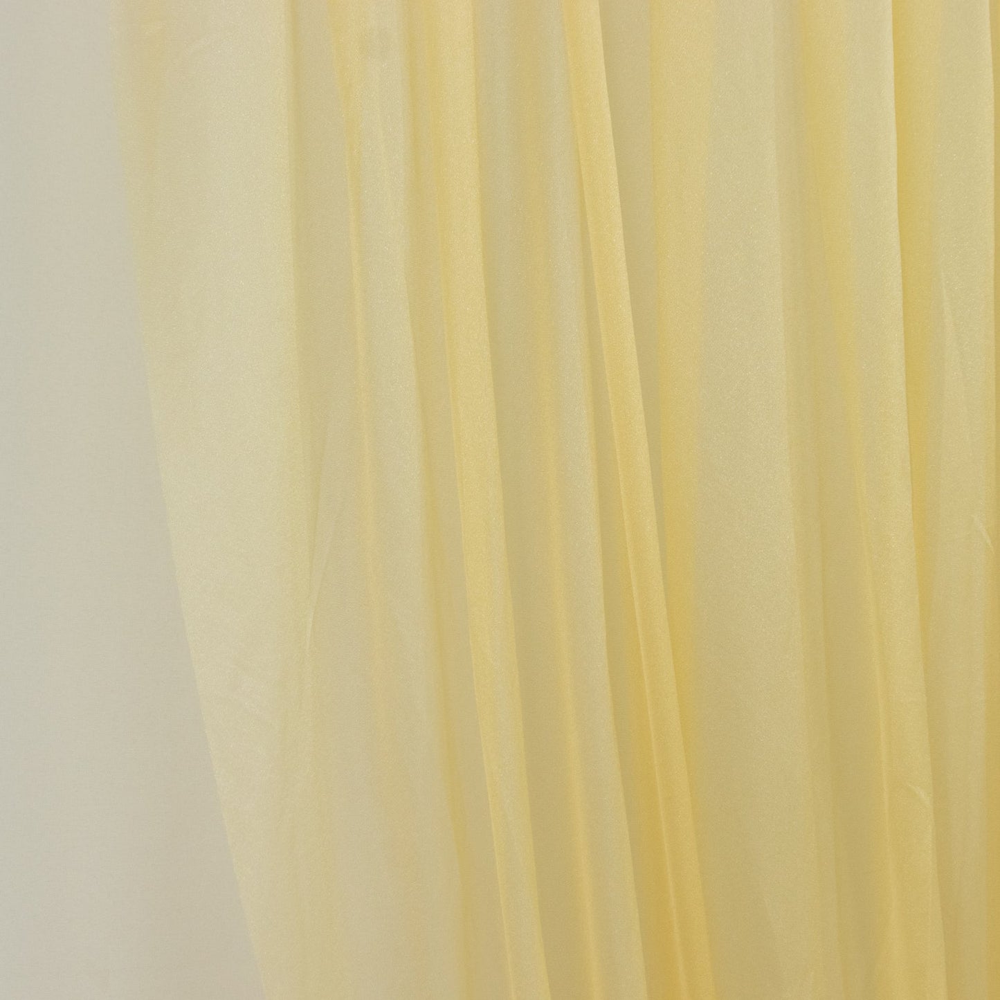 Champagne Sheer Chiffon Valance Curtain 4ft x 5ft â€“ Wedding Arch Drape with Rod Pocket Voile Backdrop Panel