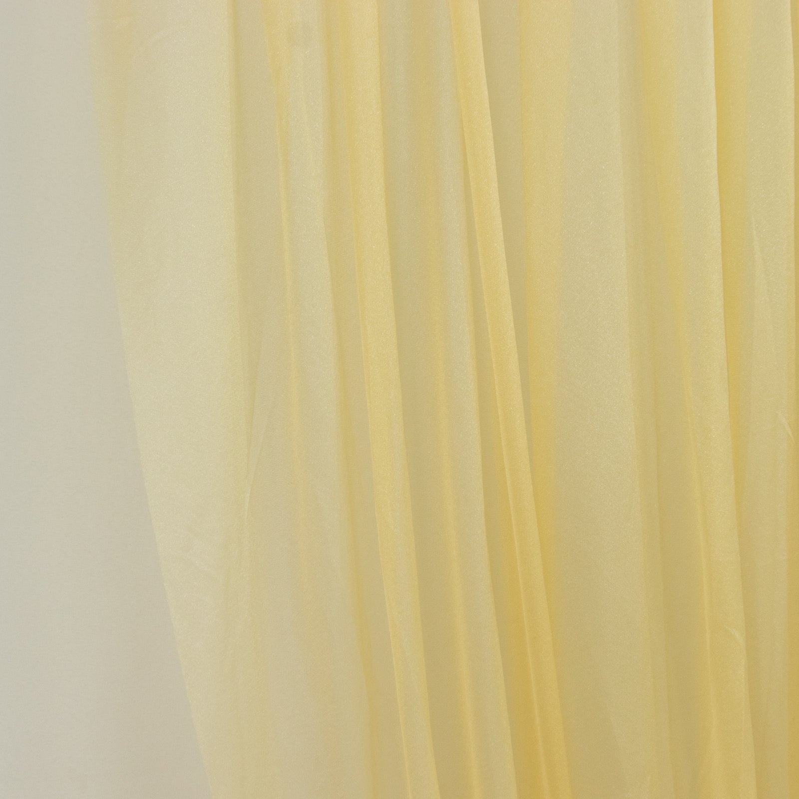 Champagne Sheer Chiffon Valance Curtain 4ft x 5ft â€“ Wedding Arch Drape with Rod Pocket Voile Backdrop Panel