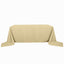 Polyester 90"x156" Rectangle Tablecloth Champagne - Seamless Wrinkle-Resistant Table Cover