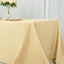 Premium Polyester 90"x156" Rectangle Tablecloth Champagne - Seamless 220GSM Stain-Resistant Table Cover