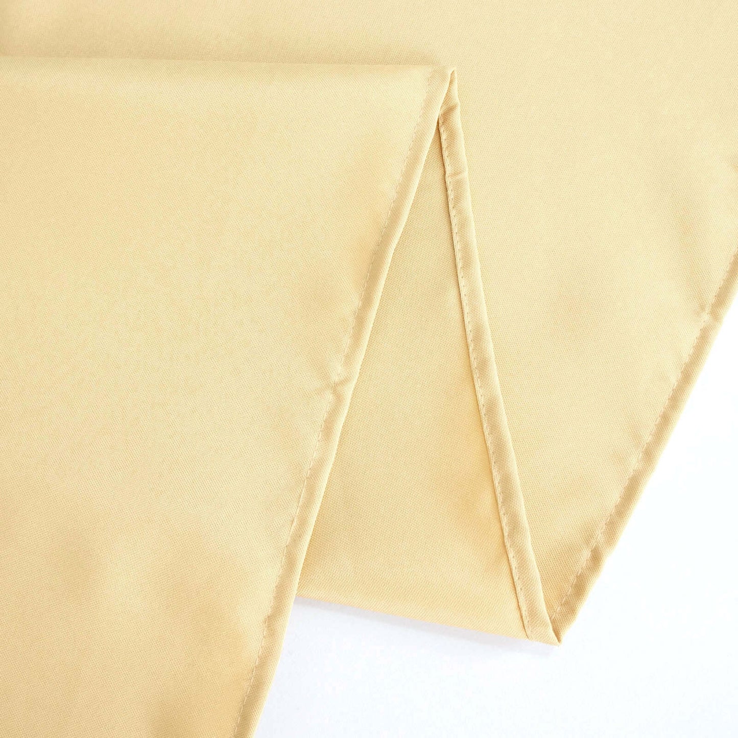 Premium Polyester 108" Round Tablecloth Champagne - Wrinkle-Resistant 220GSM Table Cover