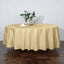 Polyester 108" Round Tablecloth Champagne - Wrinkle-Resistant Table Cover