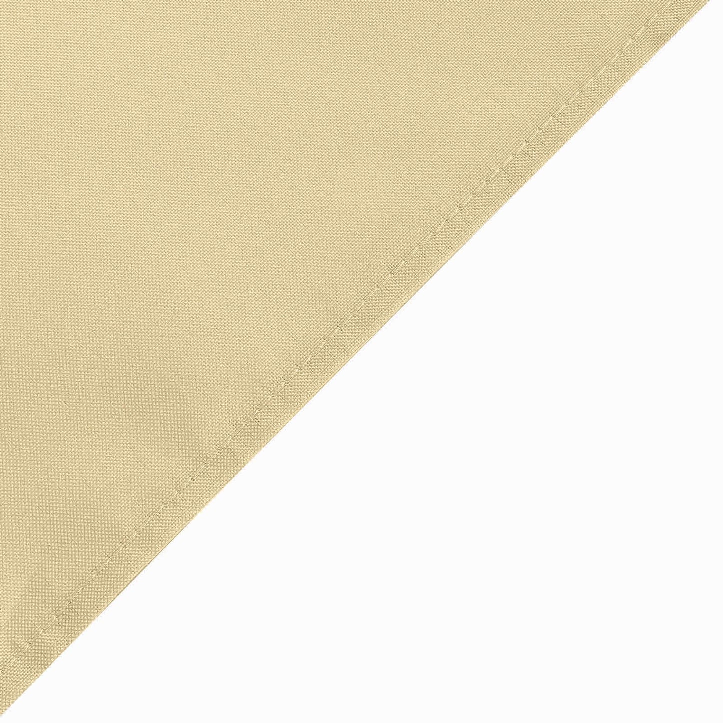 Polyester 90"x132" Rectangle Tablecloth Champagne - Seamless Wrinkle-Resistant Table Cover