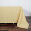 Polyester 90"x132" Rectangle Tablecloth Champagne - Seamless Wrinkle-Resistant Table Cover