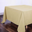Polyester Square 90"x90" Tablecloth Champagne - Wrinkle-Resistant & Durable Table Cover