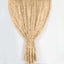 8ftx8ft Champagne 3D Leaf Petal Taffeta Event Curtain Drapes, Backdrop Event Panel With Rod Pocket