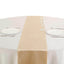 Premium Velvet 12"x108" Table Runner Champagne - Sheen Finish Reusable Table Decor