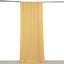 Champagne 4-Way Stretch Spandex Event Curtain Drapes, Wrinkle Free Backdrop Event Panel with Rod Pockets - 5ftx10ft