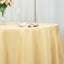 Premium Polyester 108" Round Tablecloth Champagne - Wrinkle-Resistant 220GSM Table Cover