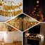 10 LED Fairy String Light Garland Rose Gold Leaves Design Warm White - Battery Operated Party Lights 5ft
