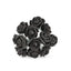 48 Roses 1" Black Real Touch Artificial DIY Foam Rose Flowers With Stem, Craft Rose Buds