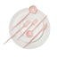 50-Pack Plastic Utensil Set Blush Pink - Premium Disposable Heavy Duty Sleek Flatware