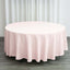 Polyester 108" Round Tablecloth Blush - Wrinkle-Resistant Table Cover