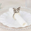 10 Pack Natural Wooden Butterfly Farmhouse Napkin Holders, 3" Boho Rustic Napkin Rings