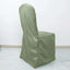 10 Pack Polyester Chair Cover for Banquet Chairs Dusty Sage Green - Stain-Resistant Reusable Slip-On Slipcover