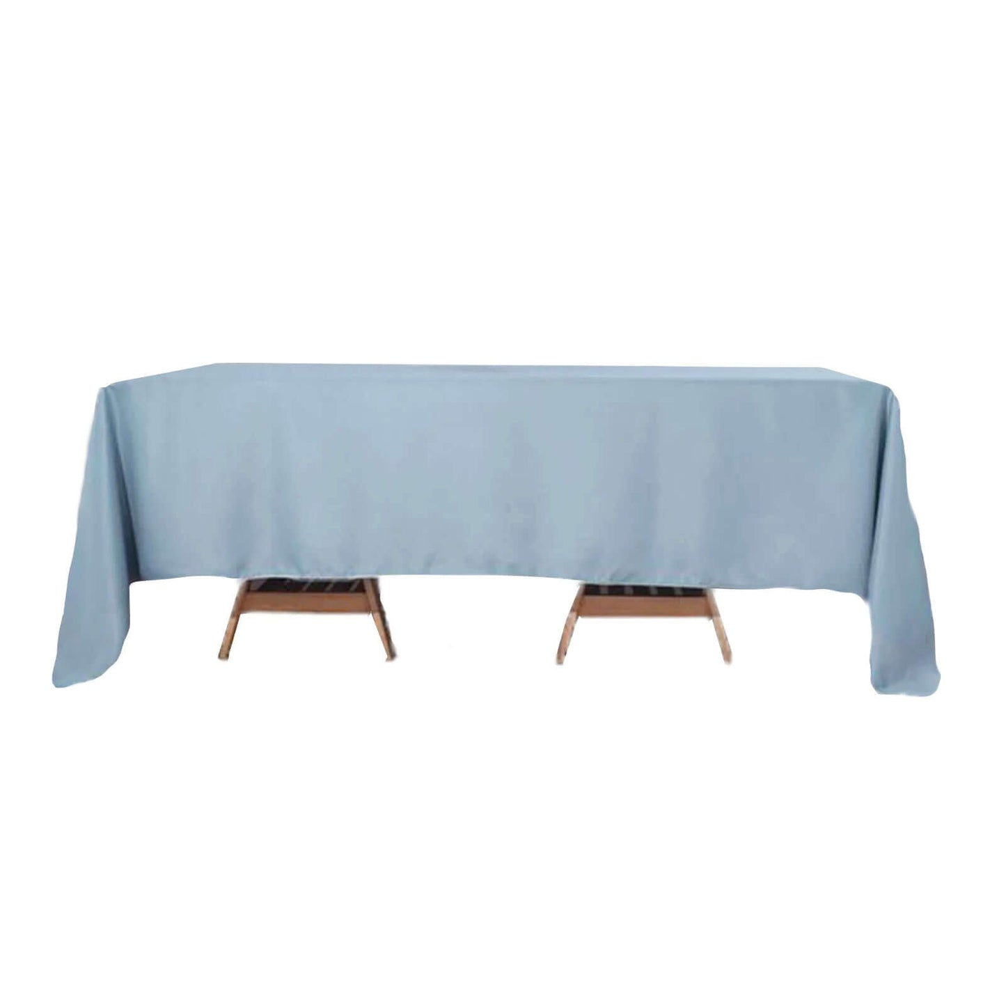 Polyester 72"x120" Rectangle Tablecloth Dusty Blue - Durable and Stylish Table Cover