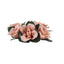 4 Pack 3" Dusty Rose Artificial Silk Rose Flower Candle Ring Wreaths