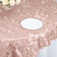 Taffeta 72"x72" Table Overlay Square Tablecloth Dusty Rose - 3D Leaf Petal Table Cover