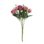 2 Pack 12" Dusty Rose Artificial Open Rose Flower Arrangements, Small Faux Floral Bouquets