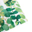 5-Pack Plastic Table Covers White/Green Rectangle with Eucalyptus Leaves Print - Decorative PVC Disposable Tablecloths 54"x108"