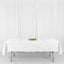 Polyester 54"x96" Rectangle Tablecloth White - Wrinkle-Resistant & Easy-to-Care Table Cover for Weddings & Events