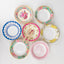 24-Pack Paper Dessert Bowls Vintage Mixed Floral Design Round - Ideal for Parties and Salads 7" 300 GSM