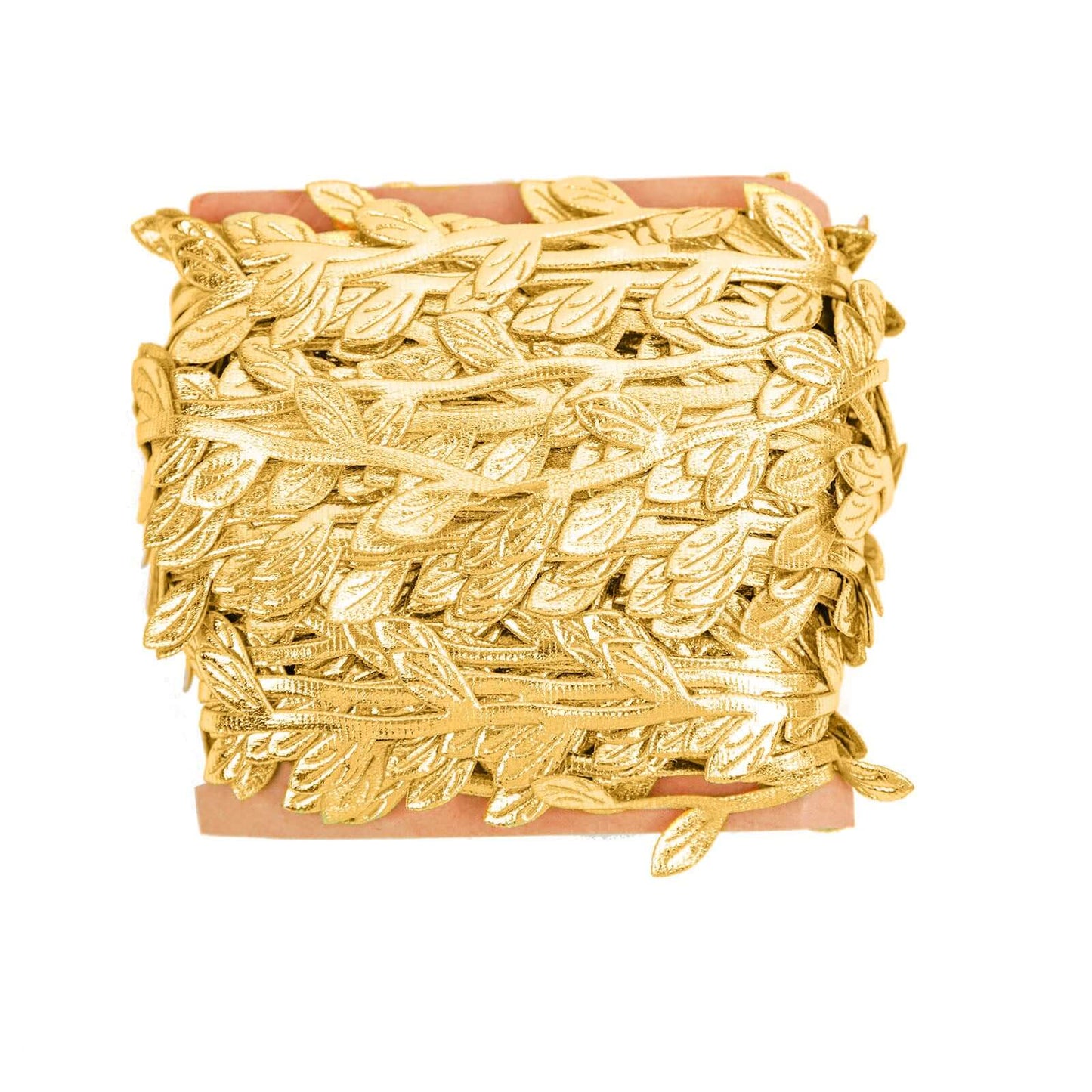 67ft Olive Gold Leaf Ribbon Trim, Artificial Vines Leaf Garland For DIY Craft Party Wedding Home Decor