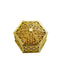 12-Pack Vintage Hexagon Gift Box Candy Containers Gold - Stylish Hollow Favor Boxes for Jewelry 3"