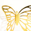 25-Pack Paper Butterfly Place Card Holders Gold with White Printable Cards - 3D Free Standing Table Number Stands 3"x5"