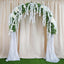 42" Silk Hanging Wisteria Flower Garland Vines in White, Elaborated 5 Full Strands in 1 Bush