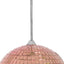 4 Pack 6" Rose Gold Foam Disco Mirror Ball With Hanging Strings, Holiday Christmas Ornaments